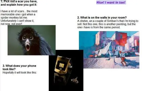 Meme on postcards