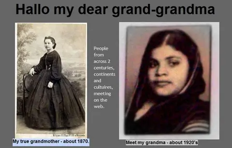 Grand-grandma meets granma